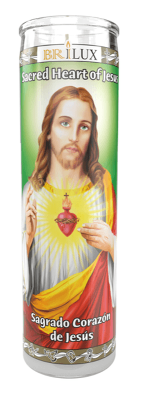 Veladora Corazon de Jesus Brilux